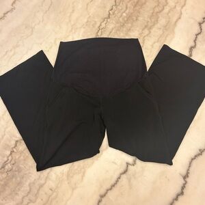 Black Maternity Wide Leg Pants